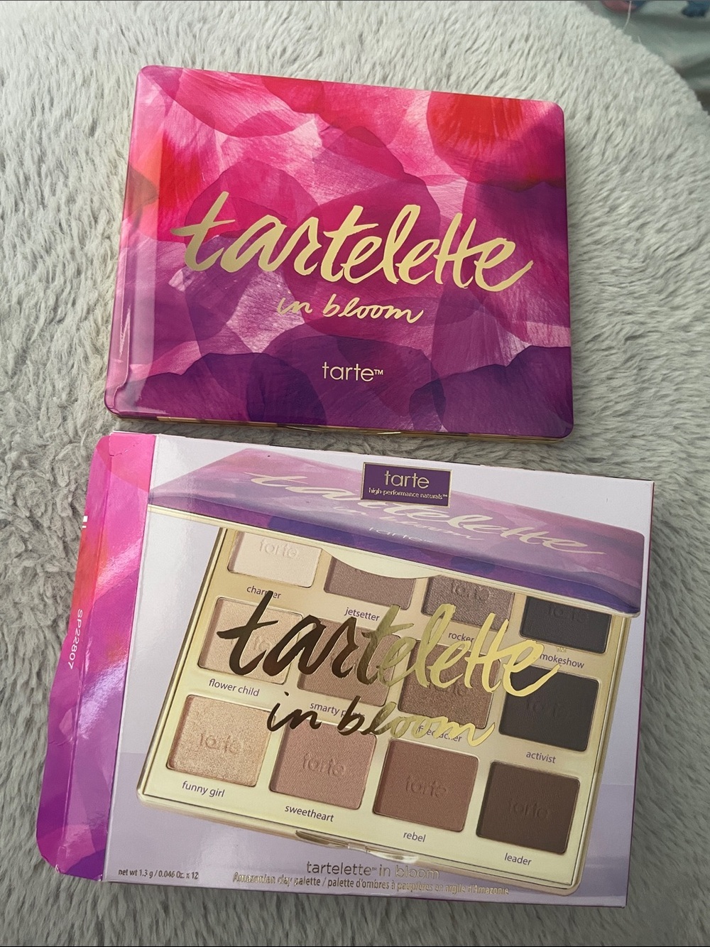 tarte Tartelette In Bloom Palette - Pink, Purple & Gold Floral Tin